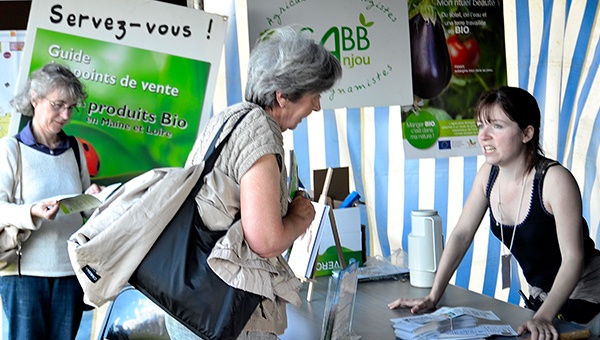 stand de la bio et ses différents acteurs