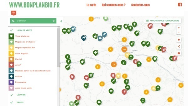 carte interactive bon plan bio