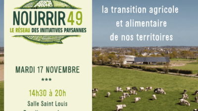 carton d'invitation des élus et des élues à la rencontre départementale NOURRIR 49