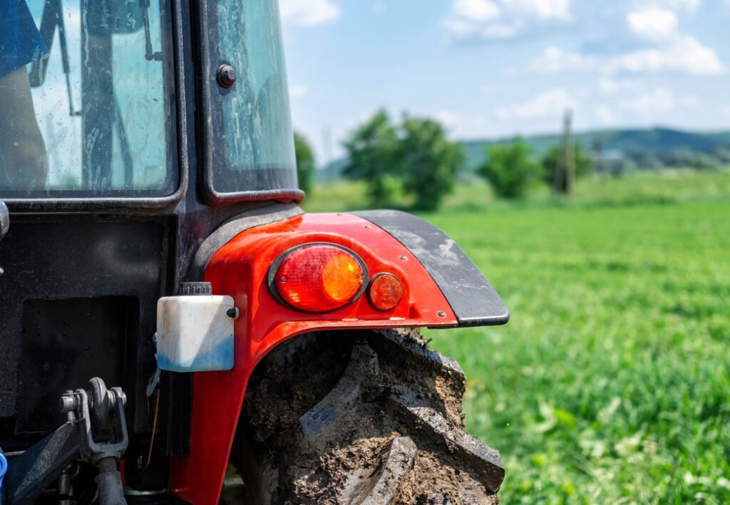 Image de tracteur symbole de la transmission agricole