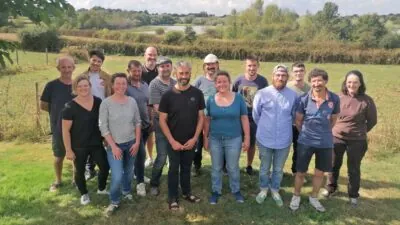 Photo de groupe de l'association bio ribou verdon