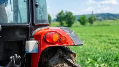 Image de tracteur symbole de la transmission agricole